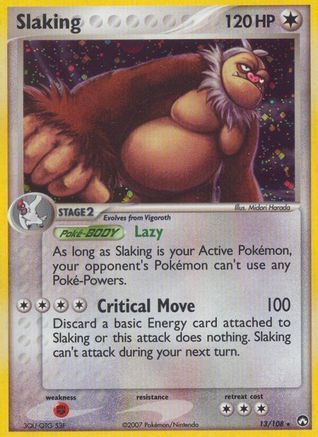Slaking 013  - Holofoil Power Keepers - Holo Rare