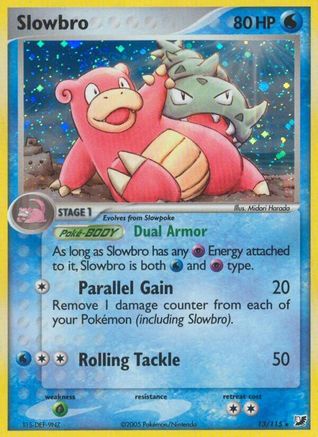Slowbro 013  - Reverse Holofoil Unseen Forces - Holo Rare