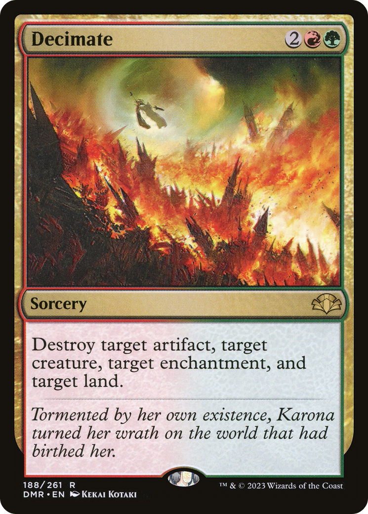 Decimate (DMR-188) - Dominaria Remastered Foil