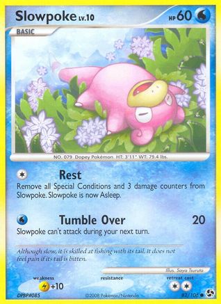 Slowpoke 082/106  - Reverse Holofoil Great Encounters - Common