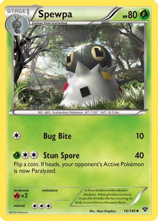 Spewpa 016  XY Base Set - Uncommon