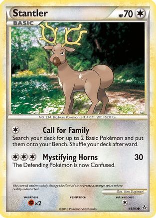 Stantler 064  - Reverse Holofoil Unleashed - Common