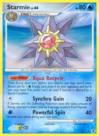 Starmie 050  - Reverse Holofoil Rising Rivals - Uncommon