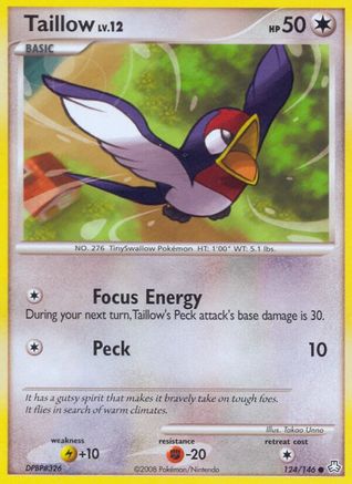 Taillow 124  Legends Awakened - Common