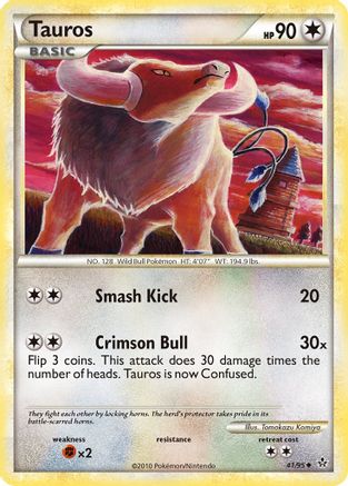 Tauros 041  - Reverse Holofoil Unleashed - Uncommon
