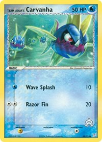 Team Aqua's Carvanha - 48/95 (48/95) [Team Magma vs Team Aqua]