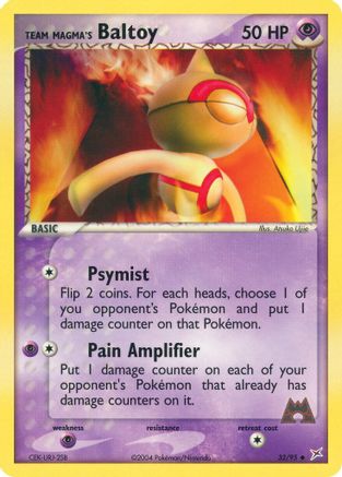 Team Magma's Baltoy 032/95  Team Magma vs Team Aqua - Uncommon