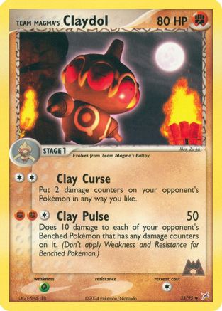 Team Magma's Claydol 033/95  Team Magma vs Team Aqua - Uncommon