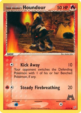Team Magma's Houndour 063/95  Team Magma vs Team Aqua - Common