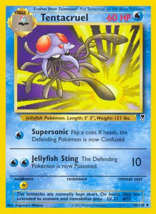 Tentacruel 066  - Reverse Holofoil Legendary Collection - Uncommon