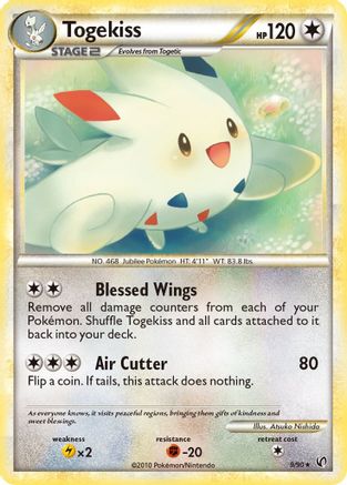 Togekiss 009  - Reverse Holofoil Undaunted - Holo Rare