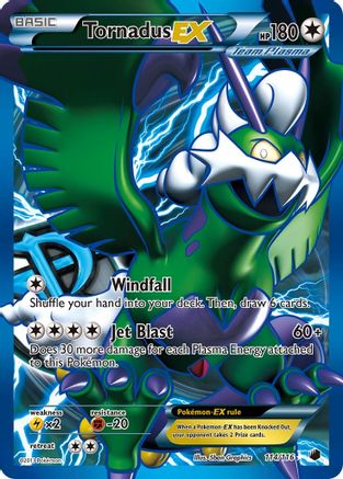 Tornadus EX (Team Plasma) (114 Full Art) 114  - Holofoil Plasma Freeze - Ultra Rare