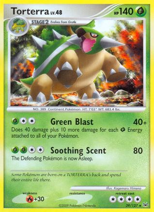 Torterra 039  Platinum - Rare