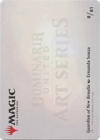 Guardian of New Benalia // Guardian of New Benalia (ADMU-008) - Dominaria United Art Series (Borderless) Foil