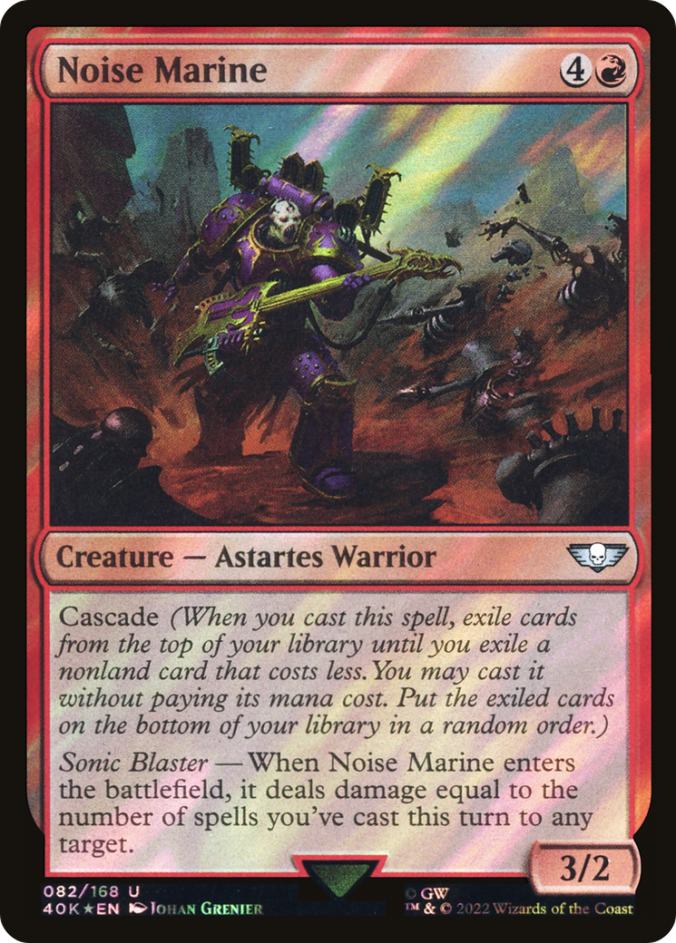 Noise Marine (Surge Foil) (40K-082) - Warhammer 40,000 Commander Foil