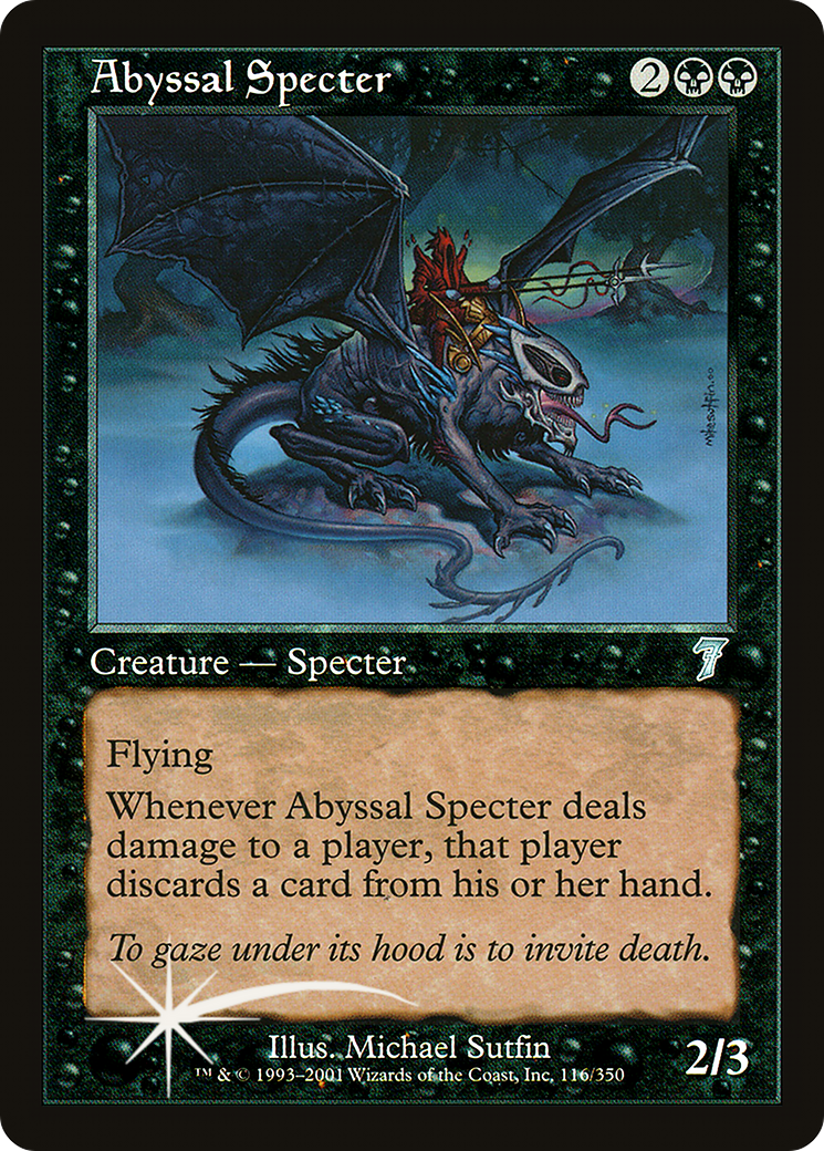 Abyssal Specter (7ED-116★) - 7th Edition