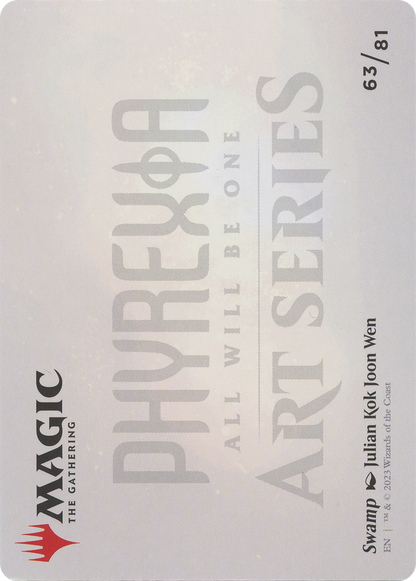 Swamp // Swamp (AONE-063) - Phyrexia: All Will Be One Art Series (Borderless)