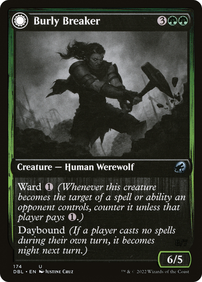 Burly Breaker (DBL-174) - Innistrad: Double Feature: (Double Faced Transform) Foil