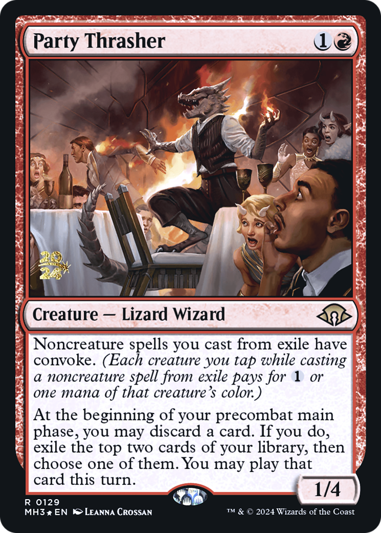 Party Thrasher (PRE-129) - Modern Horizons 3 Promos Foil