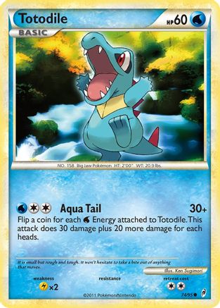 Totodile 074/95  - Reverse Holofoil Call of Legends - Common