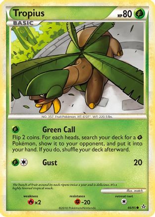 Tropius 066  - Reverse Holofoil Unleashed - Common