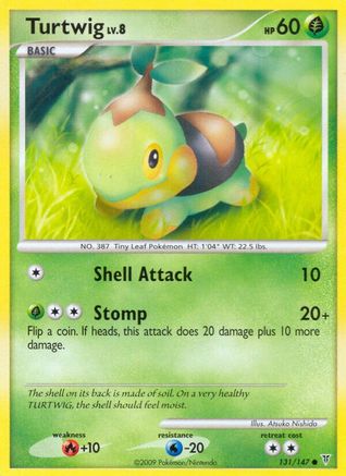 Turtwig 131  - Reverse Holofoil Supreme Victors - Common
