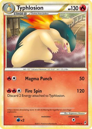 Typhlosion 035  - Reverse Holofoil Call of Legends - Rare