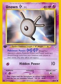 Unown [K] (58/64) [Neo Revelation]