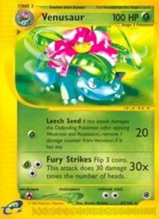 Venusaur (67) 067  - Reverse Holofoil Expedition - Rare