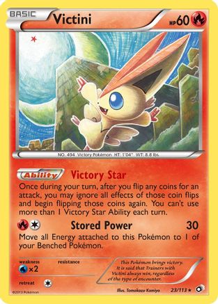 Victini 023/113  - Holofoil Legendary Treasures - Holo Rare