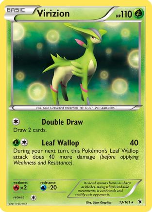 Virizion 013  - Reverse Holofoil Noble Victories - Holo Rare
