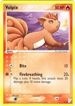 Vulpix 007  EX Trainer Kit 2 Plusle & Minun - Common