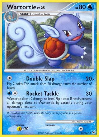 Wartortle 065  - Reverse Holofoil Platinum - Uncommon
