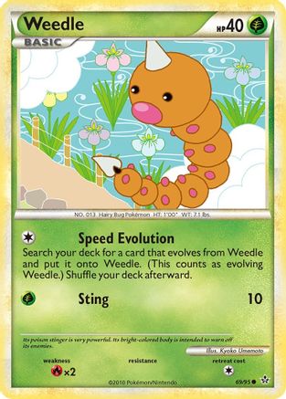 Weedle 069  Unleashed - Common