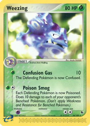 Weezing 024/109  Ruby and Sapphire - Rare