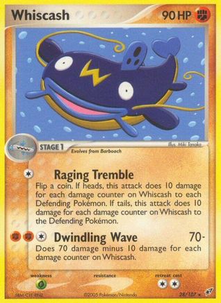 Whiscash 028  - Reverse Holofoil Deoxys - Rare
