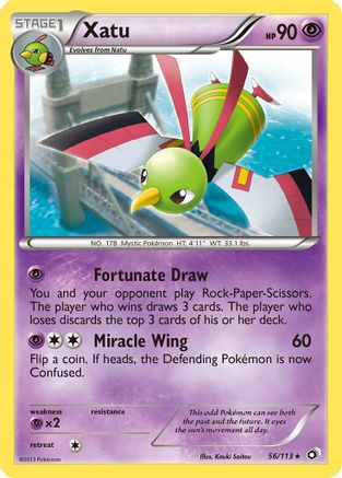 Xatu 056  - Reverse Holofoil Legendary Treasures - Rare