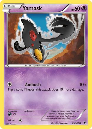 Yamask (45) 045  - Reverse Holofoil Noble Victories - Common
