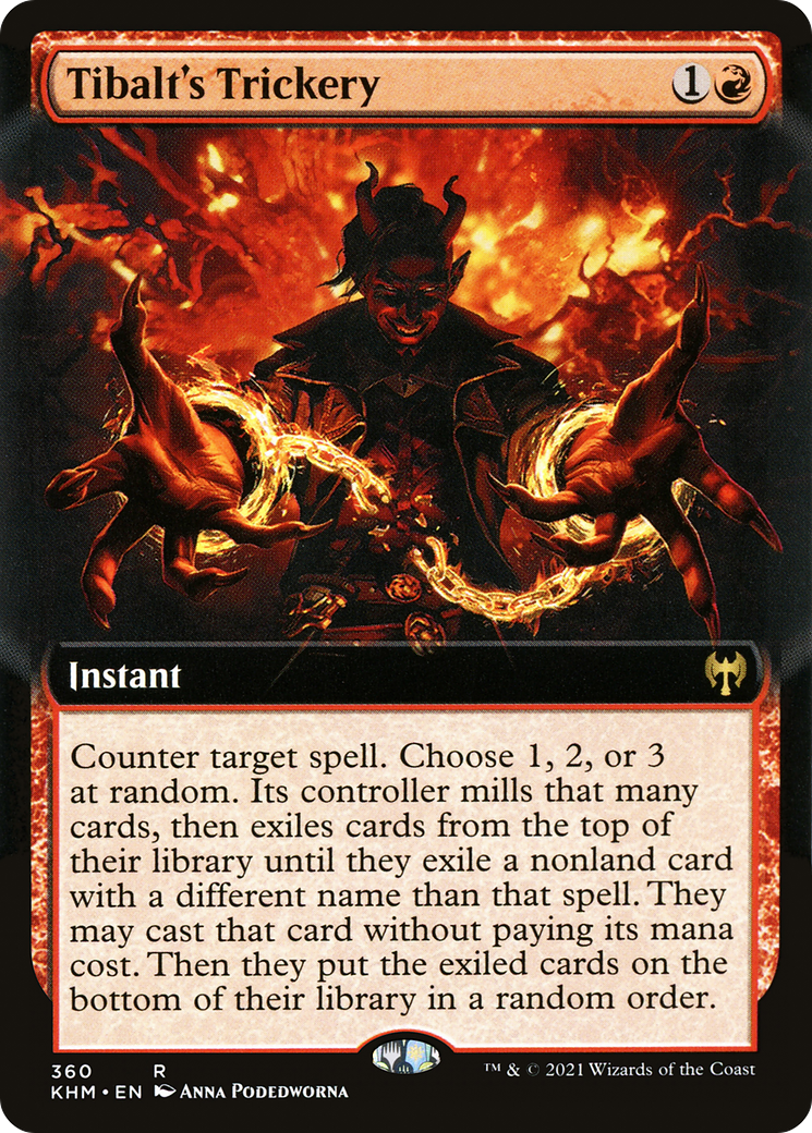 Tibalt's Trickery (Extended Art) (KHM-360) - Kaldheim: (Extended Art) Foil