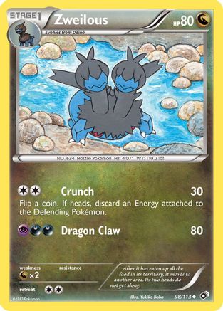 Zweilous 098  - Reverse Holofoil Legendary Treasures - Uncommon