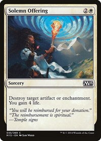 Solemn Offering (33) [Magic 2015 (M15)]