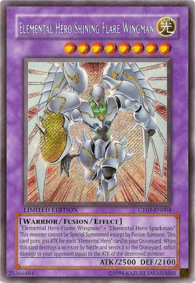 Elemental HERO Shining Flare Wingman (CT03-EN004) [2006 Collectors Tin]
