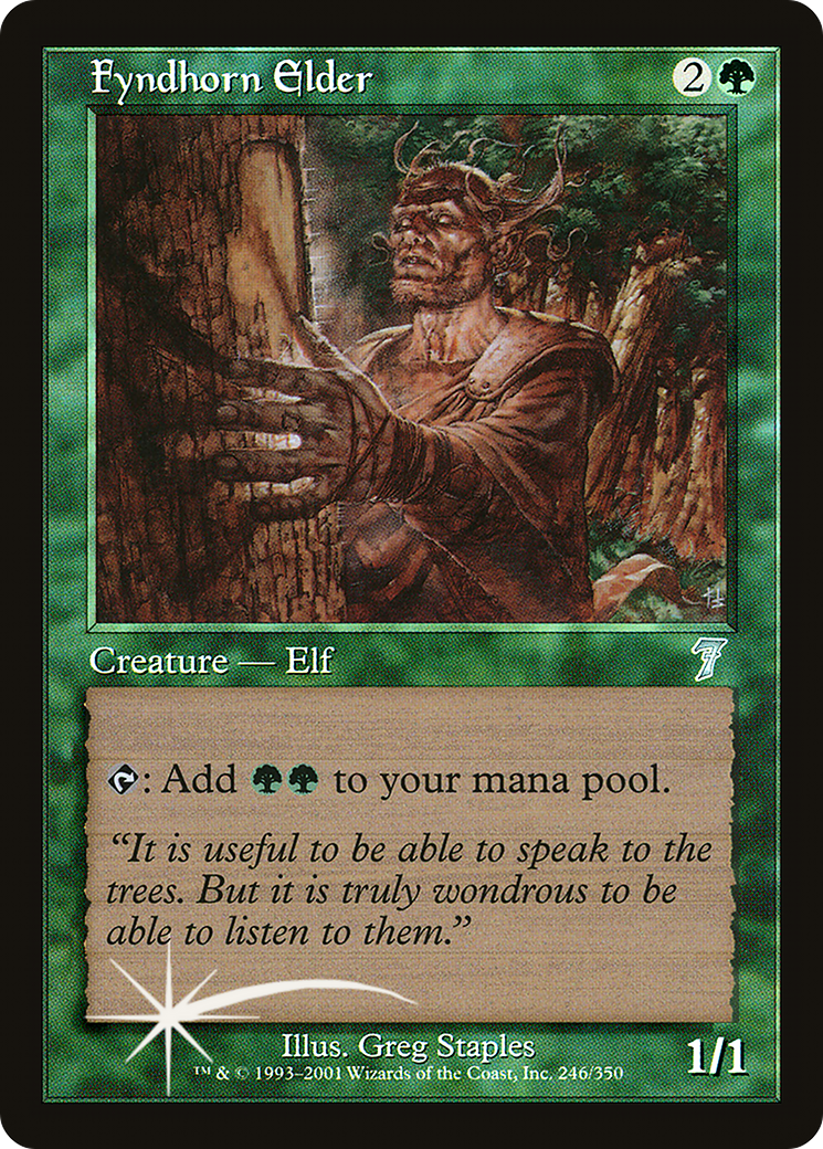 Fyndhorn Elder (7ED-246★) - 7th Edition Foil