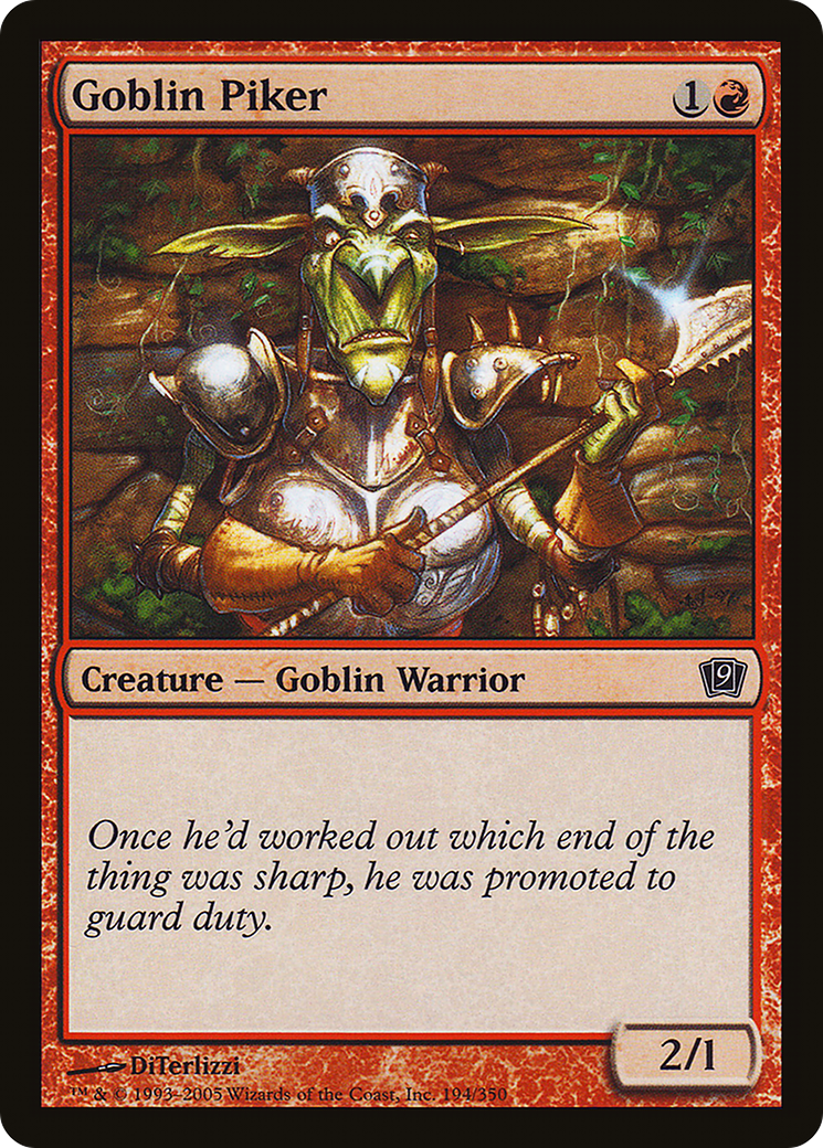Goblin Piker (9ED-194★) - 9th Edition Foil