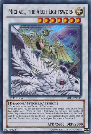 Michael, the Arch-Lightsworn (SDLI-EN036) [Structure Deck: Realm of Light]