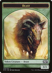 Beast Token (Green) (9) [Magic 2015 (M15)]