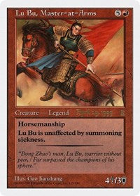 Lu Bu, Master-at-Arms (Japan 4/29/99) (115) [Prerelease Cards]