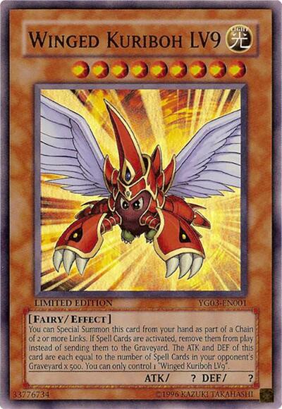 Winged Kuriboh LV9 (YG03-EN001) [Yu-Gi-Oh! GX Manga Promotional Cards]