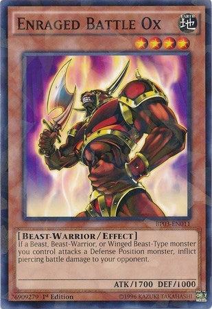 Enraged Battle Ox (Shatterfoil) (BP03-EN011) [Battle Pack 3: Monster League]