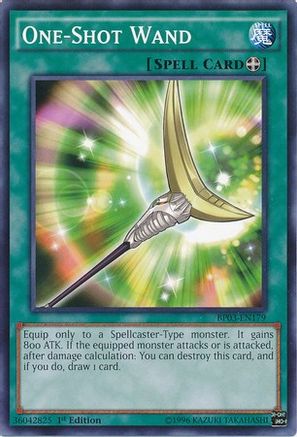 One-Shot Wand (BP03-EN179) - Battle Pack 3: Monster League 1st Edition